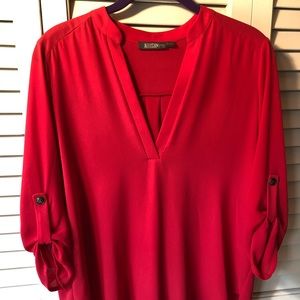 Allison Joy V-Neck | 3/4 Sleeve Chiffon Top